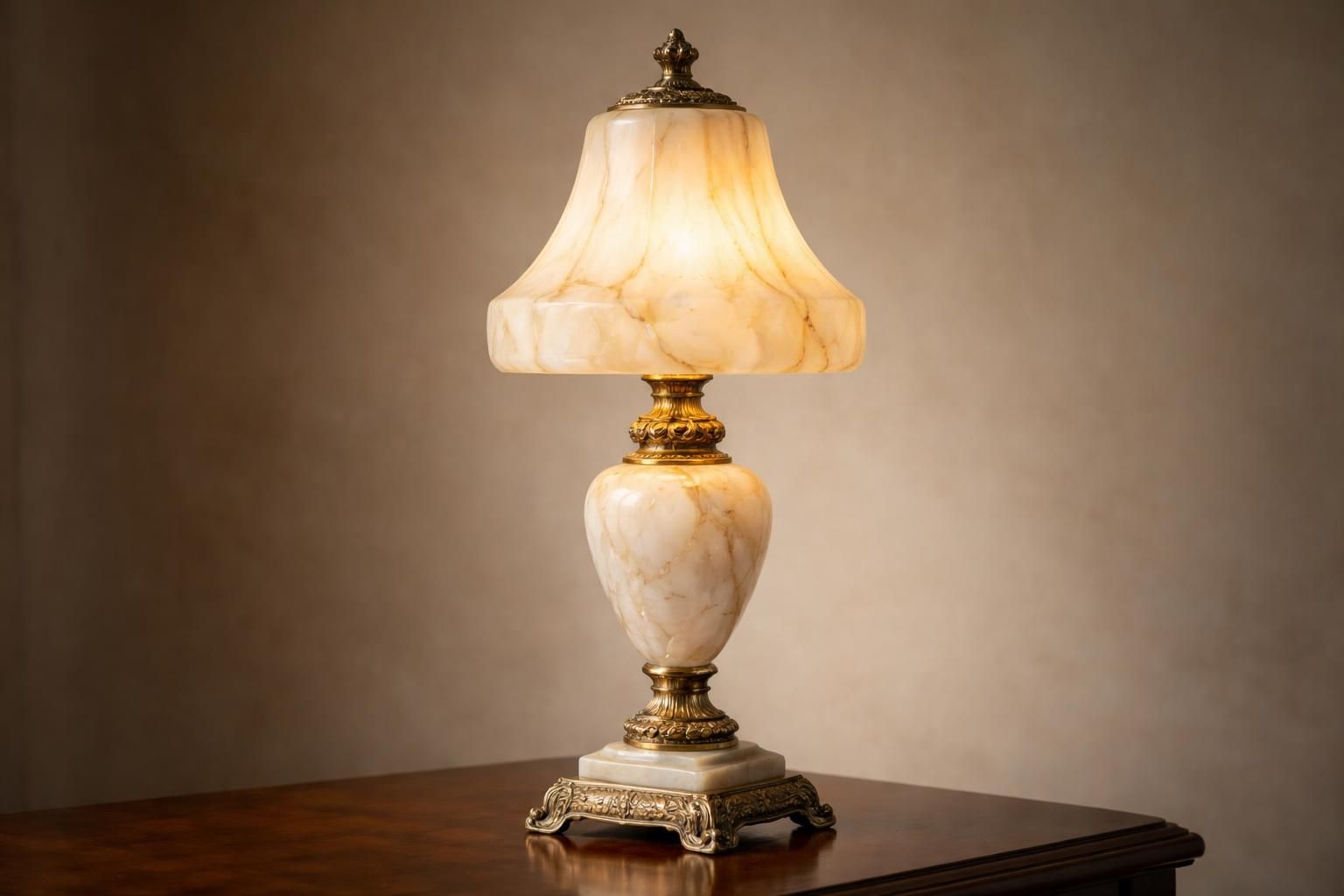 découvrez la beauté et l'élégance intemporelle d'une lampe ancienne en albâtre, un matériau noble qui sublime votre intérieur avec charme et raffinement.